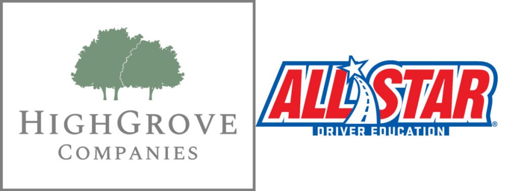 high grove companies logo and all star driver education logo